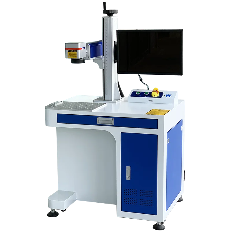 Portable Desktop 50W/60W MOPA JPT Raycus Fiber Marking Machines Programmable for Steel Engraving Supports DXF PLT BMP AI