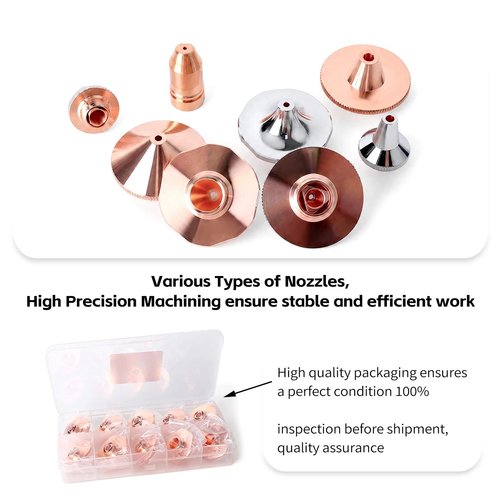 Laser Nozzles All Types D28 D32mm Double Single High Speed for Bodor Raytools Precitec WSX HSG HANS