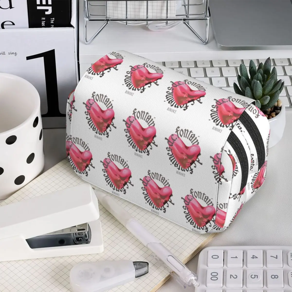 Fontaines DC Romance Pencil Case for Students Gifts Pen Box Pencil Bag Stationery Supplies Pen Holder Bag