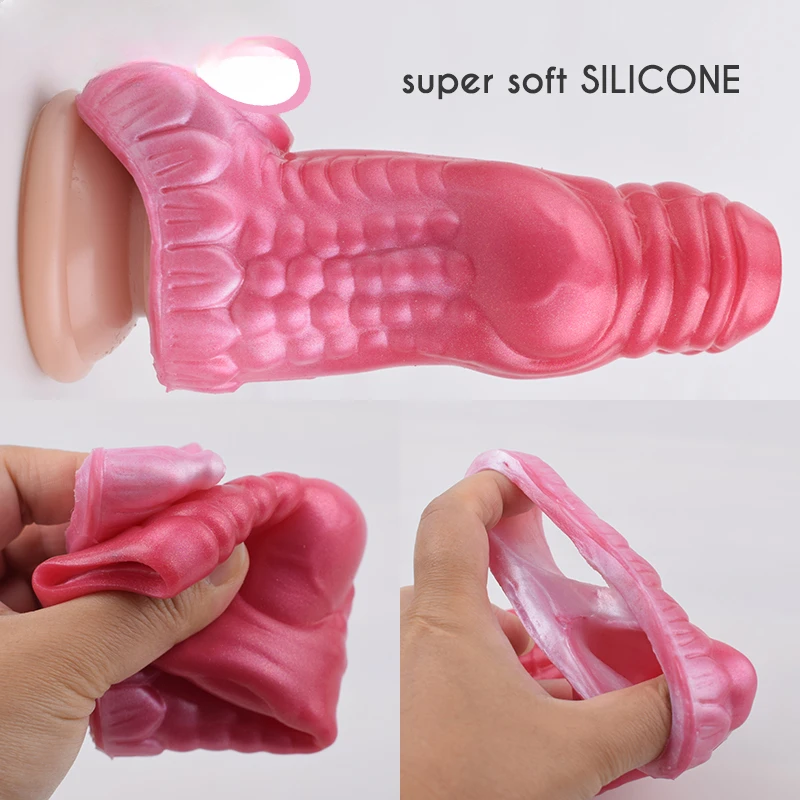 Penis Ring Soft Penis Sleeve with Ball Loop Dog Knot Big Eye Cock Extender Sheaths Costume Extra Sexual Pleasure Sex Shop Toys