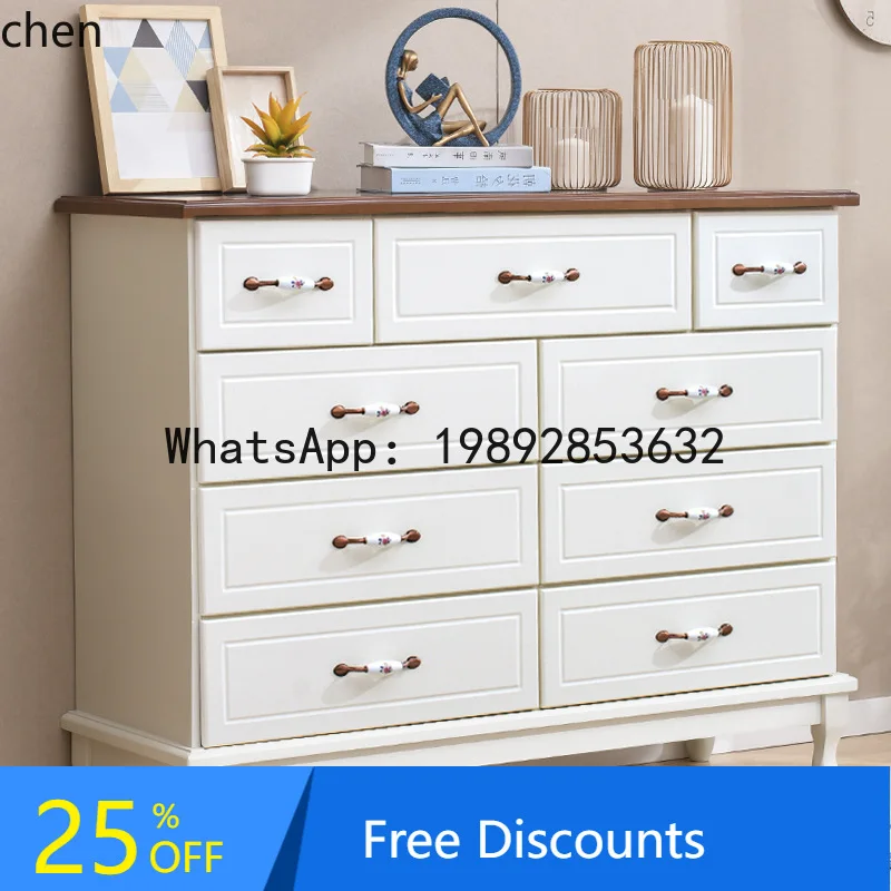 YFY Simple Modern Bedroom Storage Cabinet Drawer-style Five-drawer Chest of Drawers Desk American-style Dresser