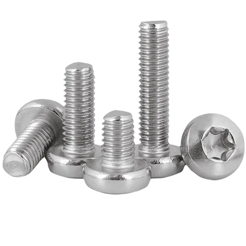 M4 - Viti a macchina Torx con testa a bottone 0,7, acciaio inossidabile 304, bulloni a copertura filettata completa