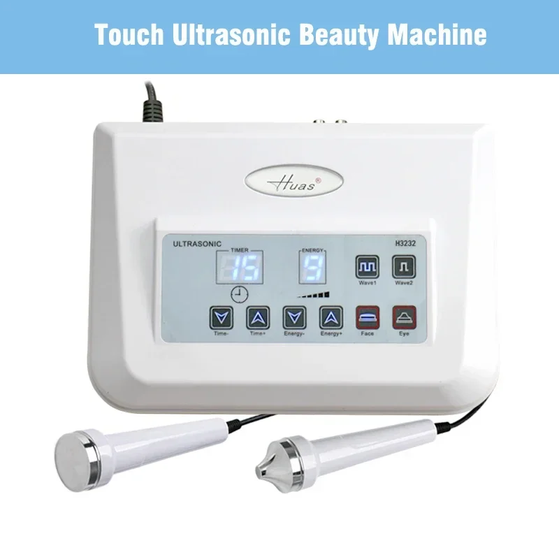 2in1 Ultrasonic Facial Beauty Machine Home Use Ultrasound Massager for Face Body Sonic Vibrating Massage Device Skin Tightening