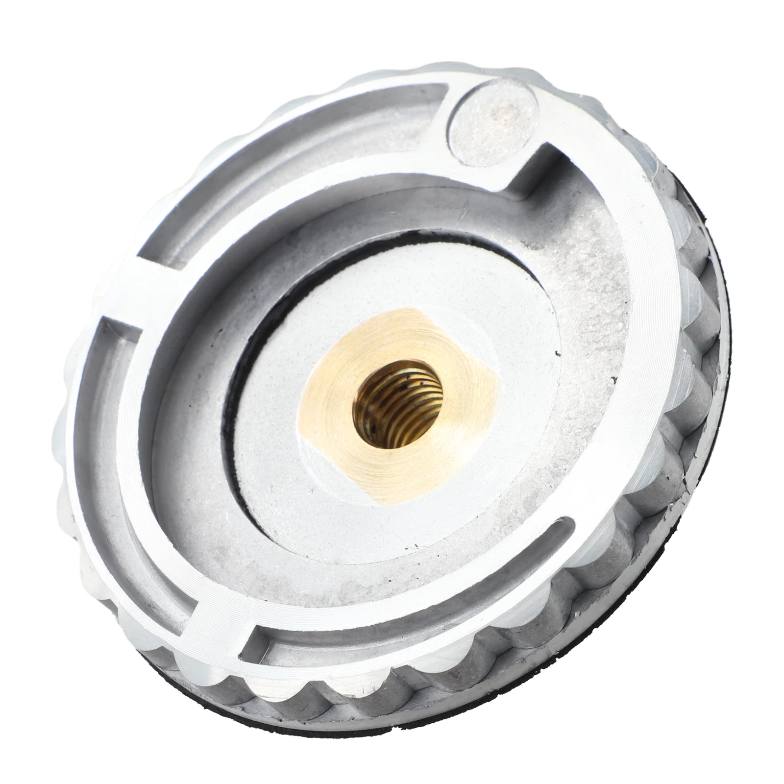 1pc 5/8-11 Snail Lock Backer Pad 4 5 Inch Aluminum Rubber Adapter For Angle Grinder Wet Stone Polishing Disc Holder