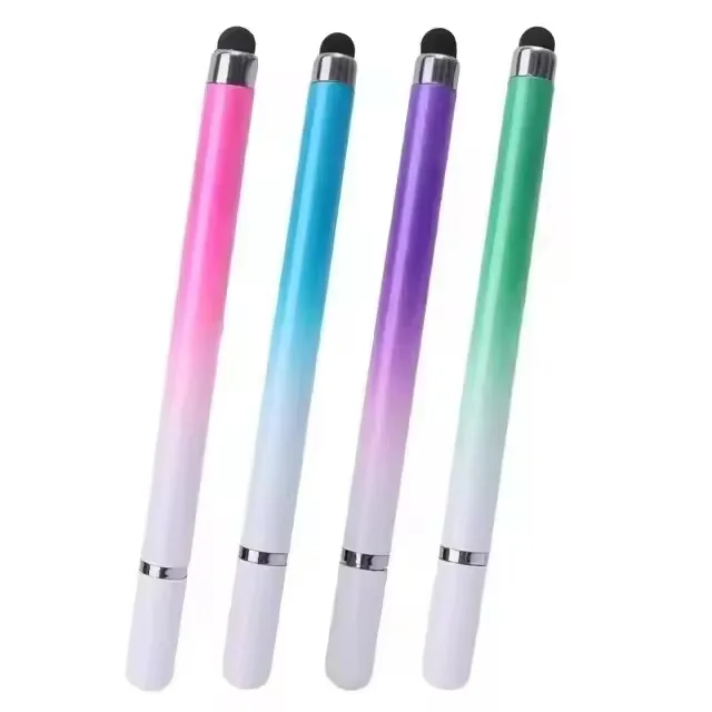 2-in-1 universele stylus pen voor tablet, mobiel, Android, iOS telefoon, iPad accessoires, tekentablet pennen, capacitief scherm touchscreen pen
