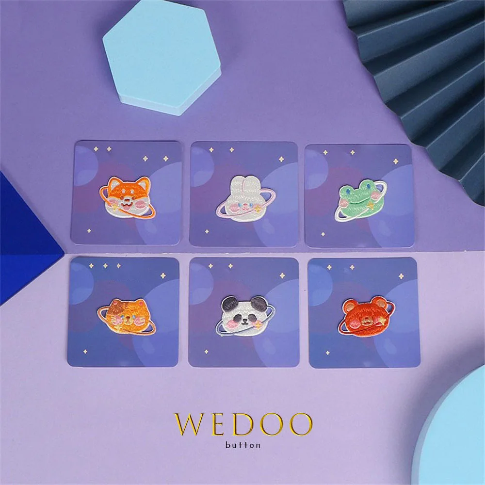 

Цельная наклейка на вышивку, наклейки с мультяшными животными и планетами, одежда, украшения «сделай сам», аксессуары