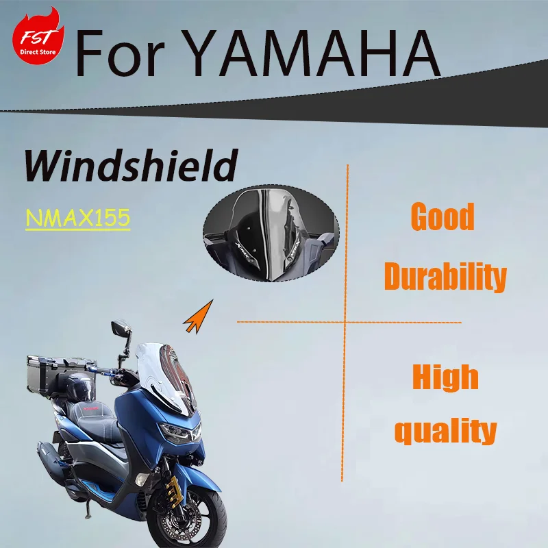 

Спортивный ветровик в гоночном стиле, прозрачный передний дефлектор, защита груди, модифицированные аксессуары для Yamaha NMAX 155 2020-2024