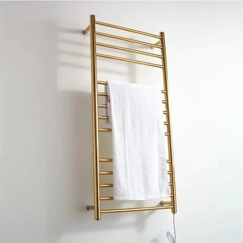 High Guality OEM Service Golden Heating Towel Rack Traditional Heated Towel Rail Towel Rack Warmer