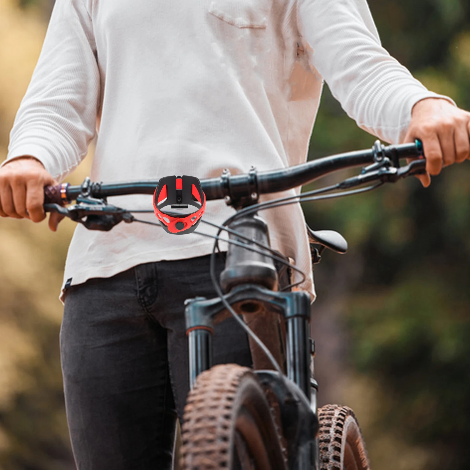 

Holder Bike Water Bottle Cage Red Rubber Adjustable Coffee Mug Stroller Holder Mountain Bike Beverage Accessories