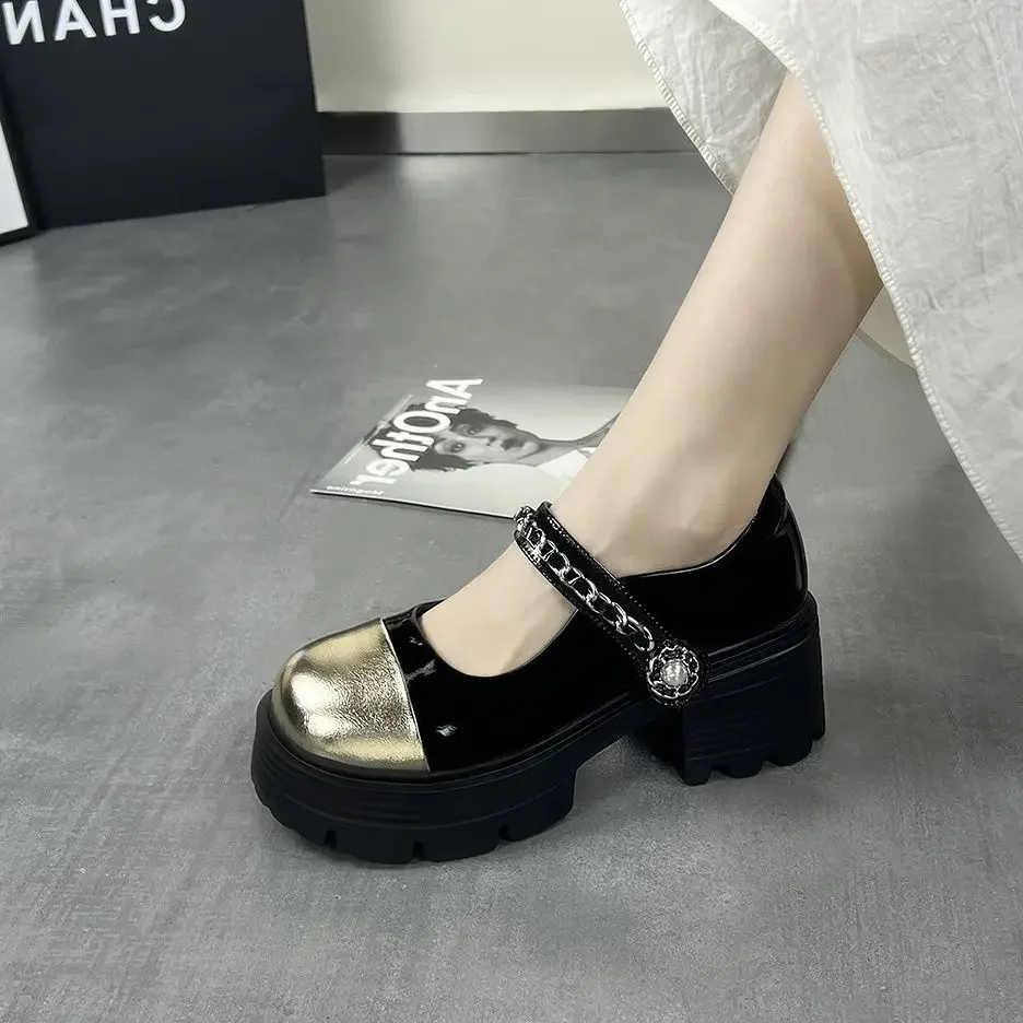 High Heels on Heeled Women's Shoes Loafers Square Pumps Ladies Non Slip Promotion 2024 Trend Footwear Chic and Elegant Offer a