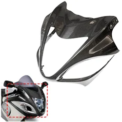 Carbon Fiber Pattern Front Nose Headlight Fairing Cover Cowl for suzuki hayabusa gsx-1300r gsx1300r 2008-2020