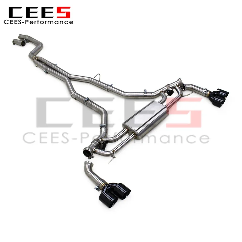 cees Catback Exhaust System for BMW X5 X6 G05 G06 3.0T 2019-2023 SUS304 Pipe Muffler Racing Car Valvetronic Exhaust System