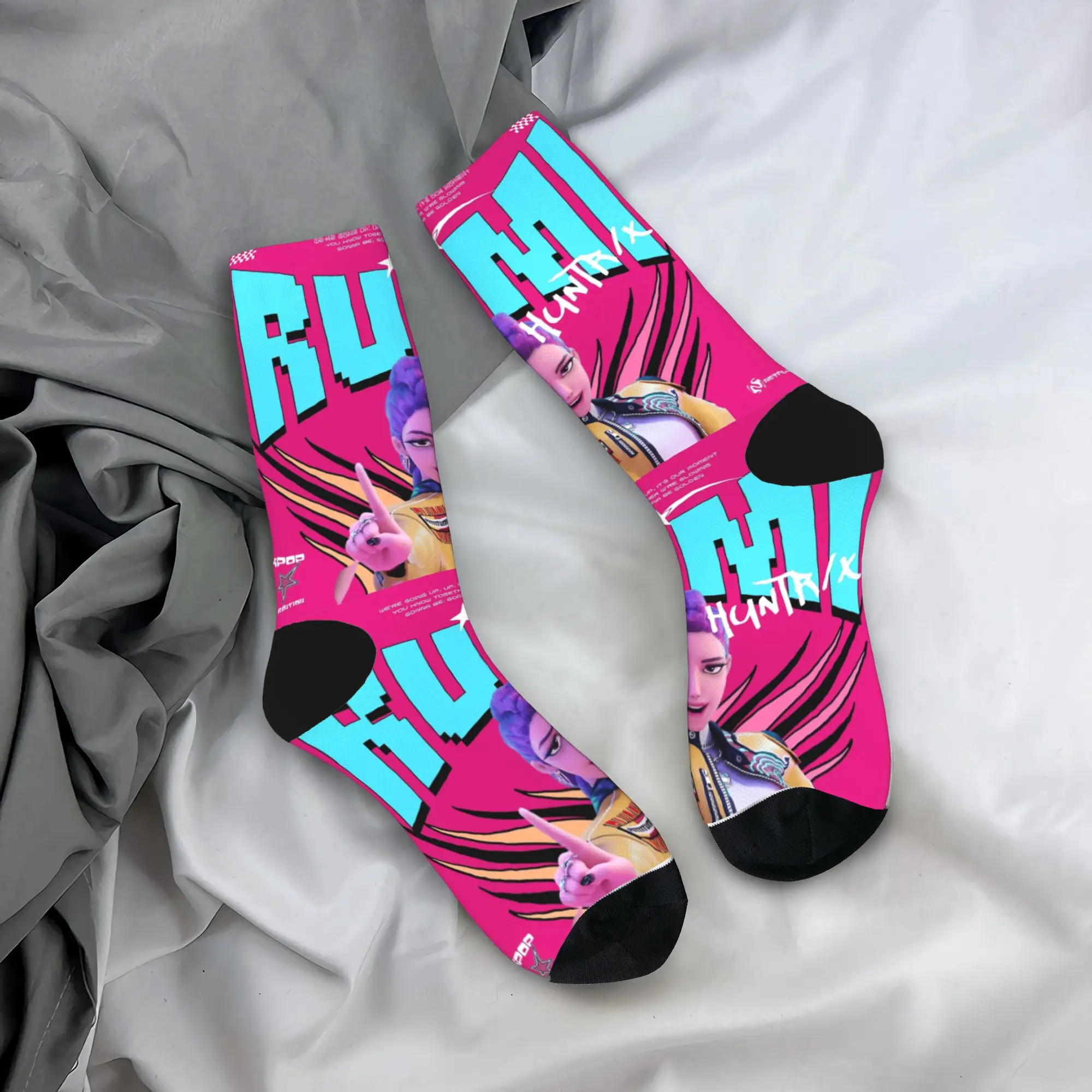 

Baby Saja KPop Demon Hunters Chibi Art Socks Non Skid Stockings Men Quality Outdoor Socks Winter Elegant Design Socks