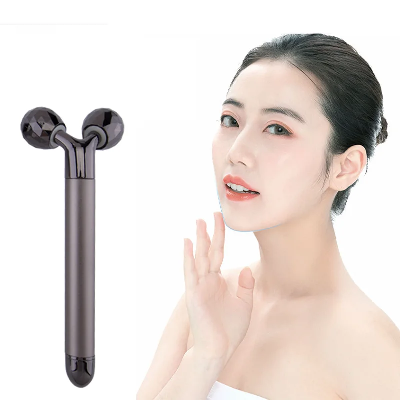 

3D Roller Gold Bar Roller Vibration Facial beauty massage instrument