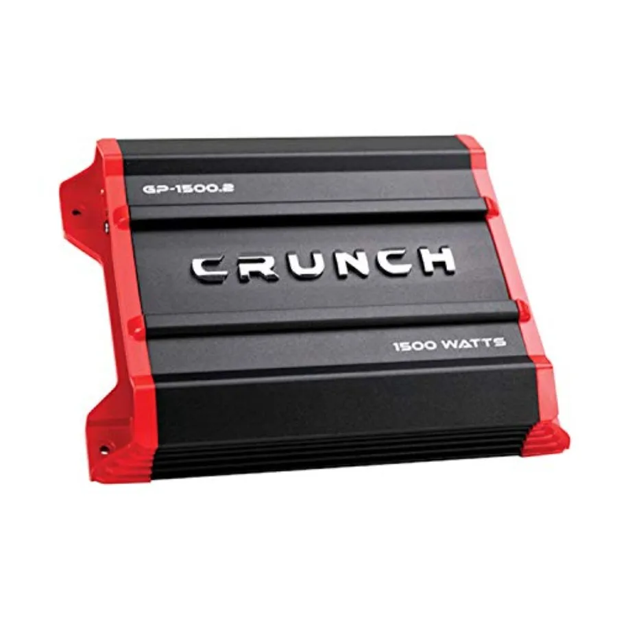 

Ground Pounder GP-1500.2 1500 Watt 2 Channel Amplifier for car audio use, aluminum chassis, black finish, high-efficiency Class