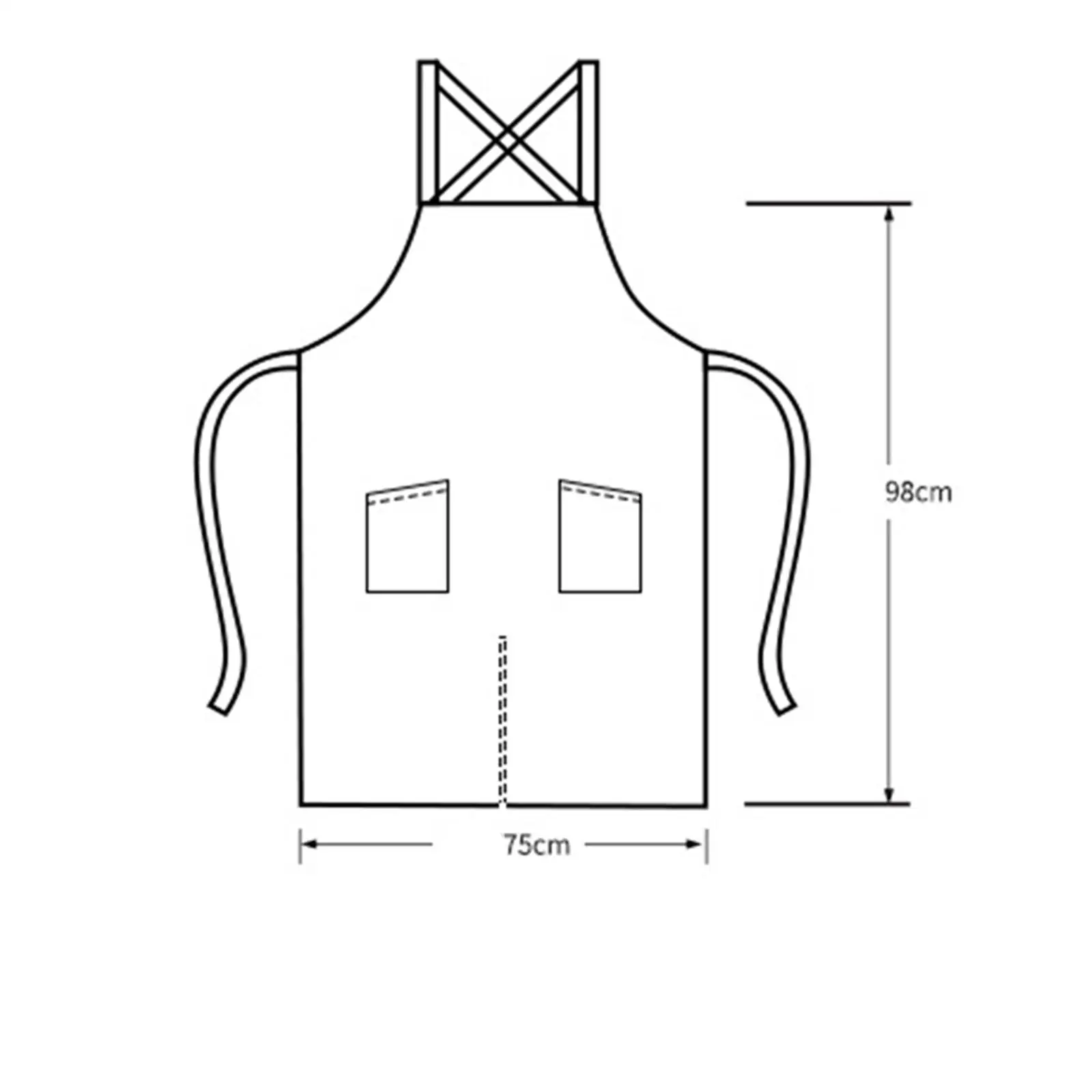 Barber Apron Crossback Apron Professional Practical Water Resistant Adjustable