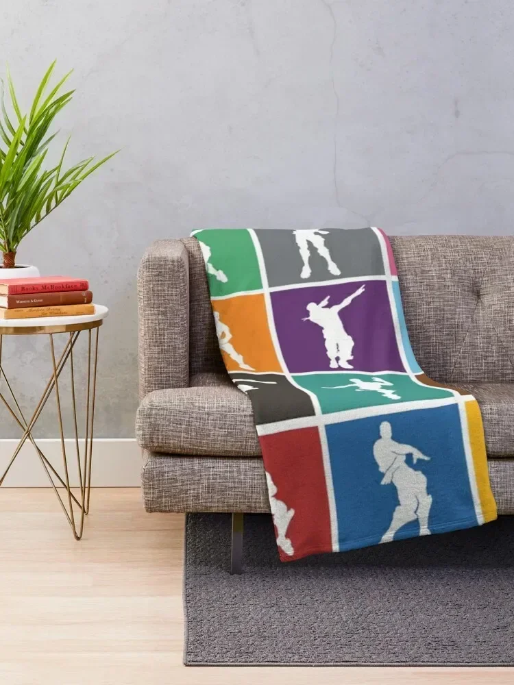 Battle Royale Victory Dance Rainbow lattice Funny Throw Blanket Sofa Decorative Sofa Travel Blankets