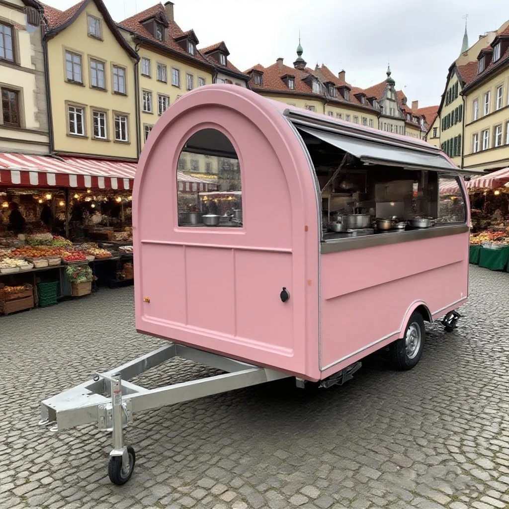 

Australia Standard Food Truck Concession Trailers Outdoor Mobile Restaurant Food Cart With Full Kitchen Equipment