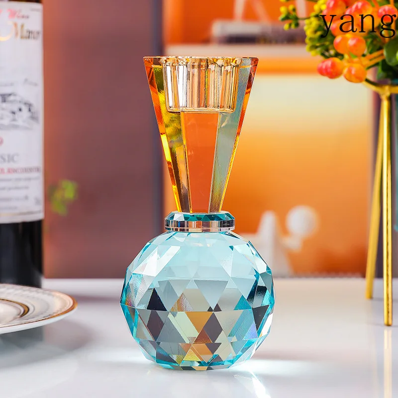 

LH crystal candlestick wedding romantic candlelight dinner ornament dining table premium candlestick