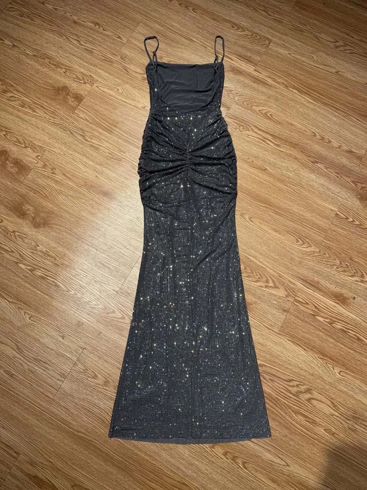 جودة عالية الساخن ختم مثير الحمالات فستان عارية الذراعين 2025 موضة جديدة مخصصة الملابس النسائية #2