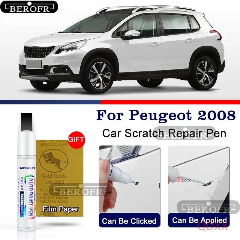 Refinish Pen White Mark 2008 Modified Accessories Special Auto Supplies 2008 Original waterproof pen For Peugeot 2008
