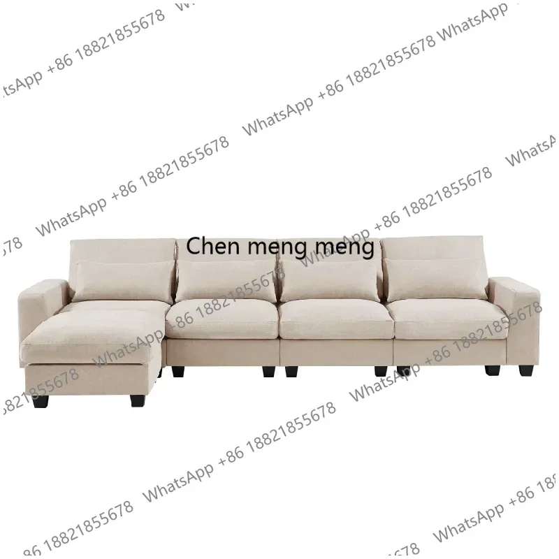 Creative Large L-Shape Feather Filled Sectional Sofa Convertible Sofa Couch Reversible Designer Muebles Postmodern Furniture