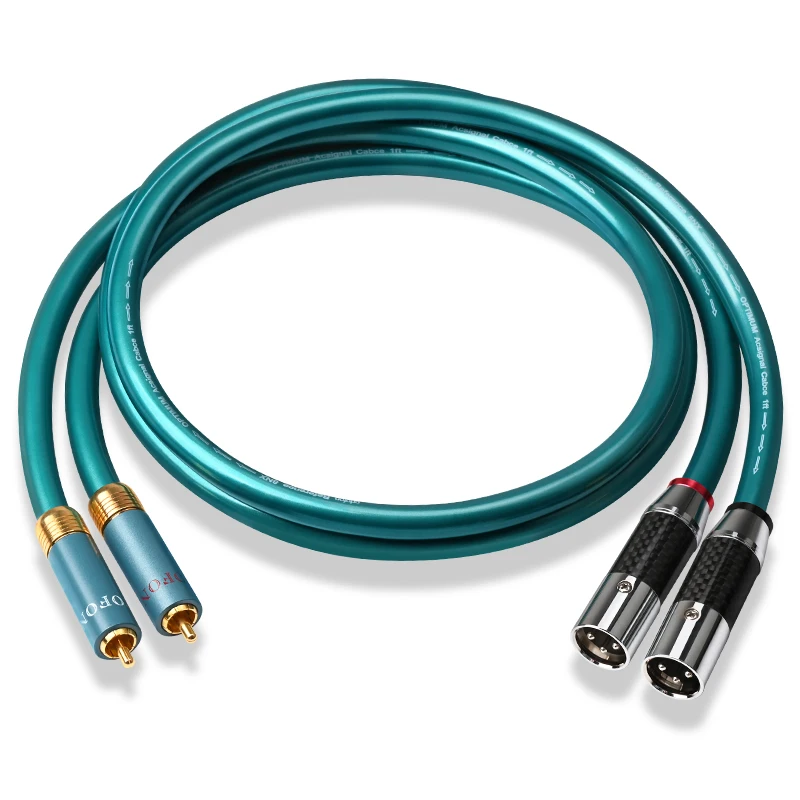 ATAUDIO Hifi RCA zu XLR Kabel Hallo-End 8N OCC 2xlr Weibliche zu 2rca Stecker Audio Kabel 4