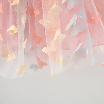 全新夏日女孩吊帶蝴蝶翅膀夢幻公主裙甜美生日派對團隊裝 10 最佳銷售 幼兒生日禮服 - №6