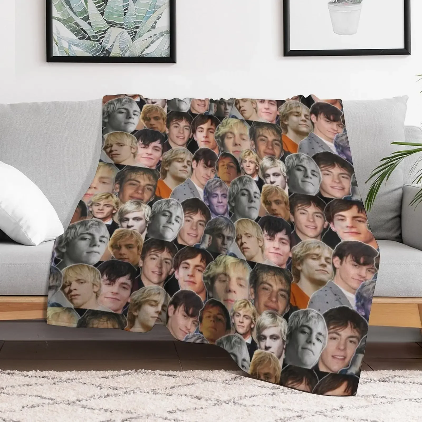 ross lynch photo collage Throw Blanket Furry Sofas Quilt Blankets