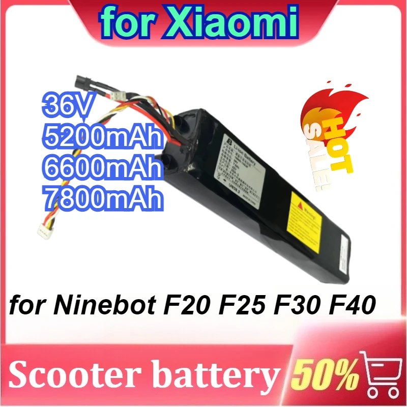36 فولت 5200 مللي أمبير/6600 مللي أمبير/7800 مللي أمبير لشاومي ل ناينبوت F20 F25 F30 F40 سكوتر كهربائي استبدال بطارية ليثيوم ملحقات جديدة #1