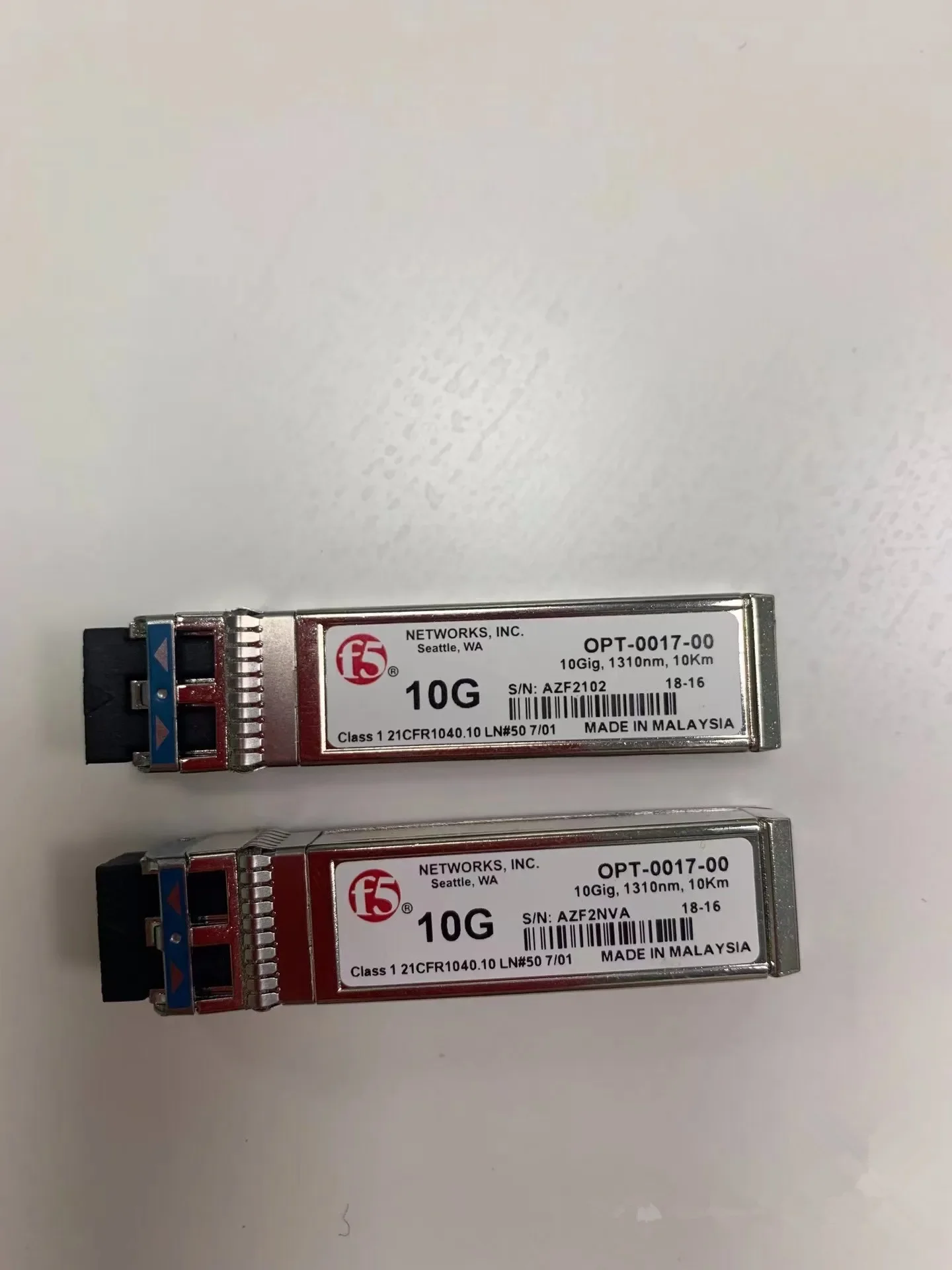 

Модуль SFP F5 10G OPT-0017-00 10Gig 1310nm 10km/10GB оптоволоконный переключатель приемопередатчик одномодовый