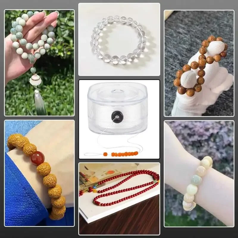 1Roll Non-Elastic Crystal Beading Cord 0.2-0.8mm for Bracelets Stretch Thread String Necklace DIY Jewelry Making Cords Line view 6