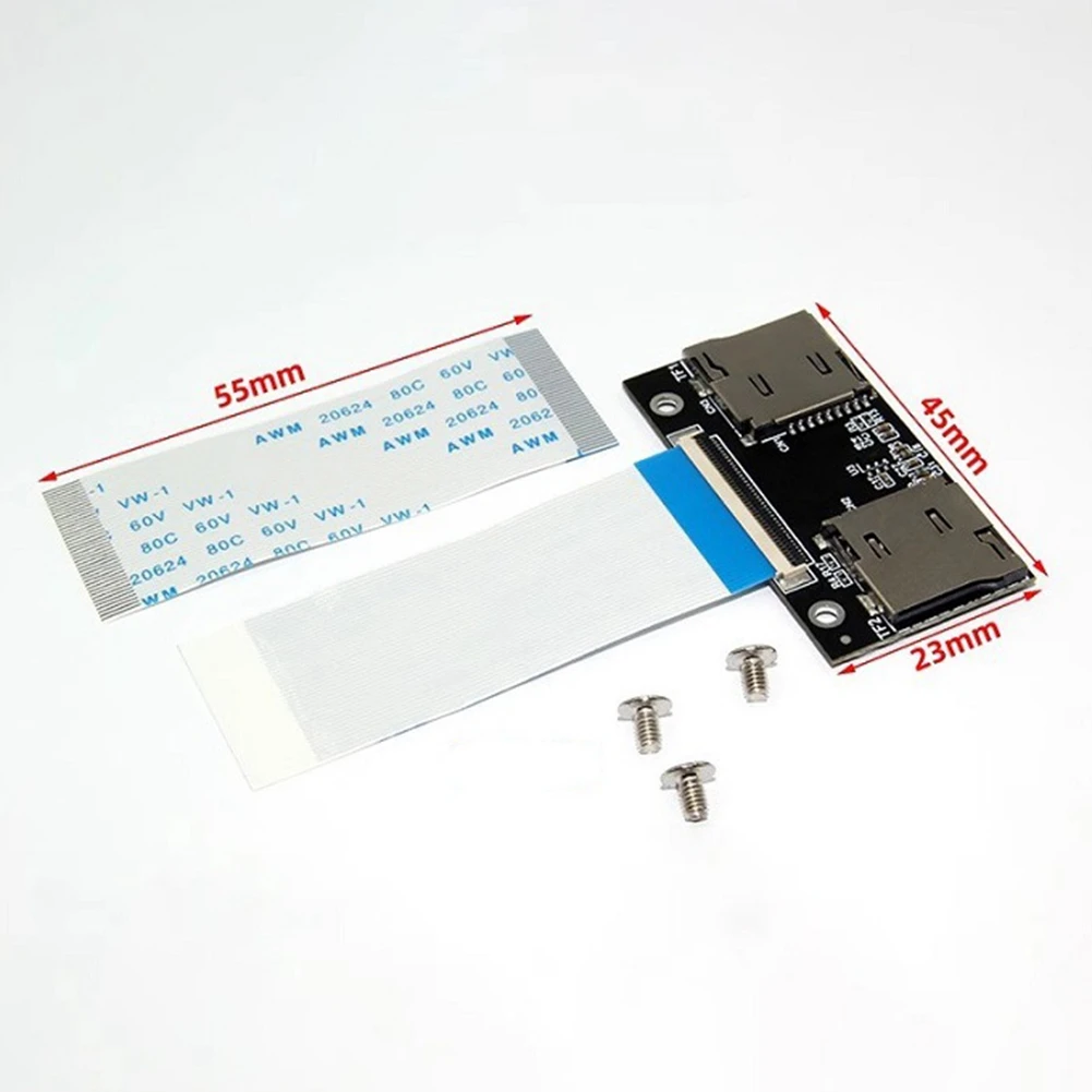 T07C-Dual TF Card Memory Card to CE Interface Connection Card Expansion Card for Computer Industrial Control Machine VCR NAS