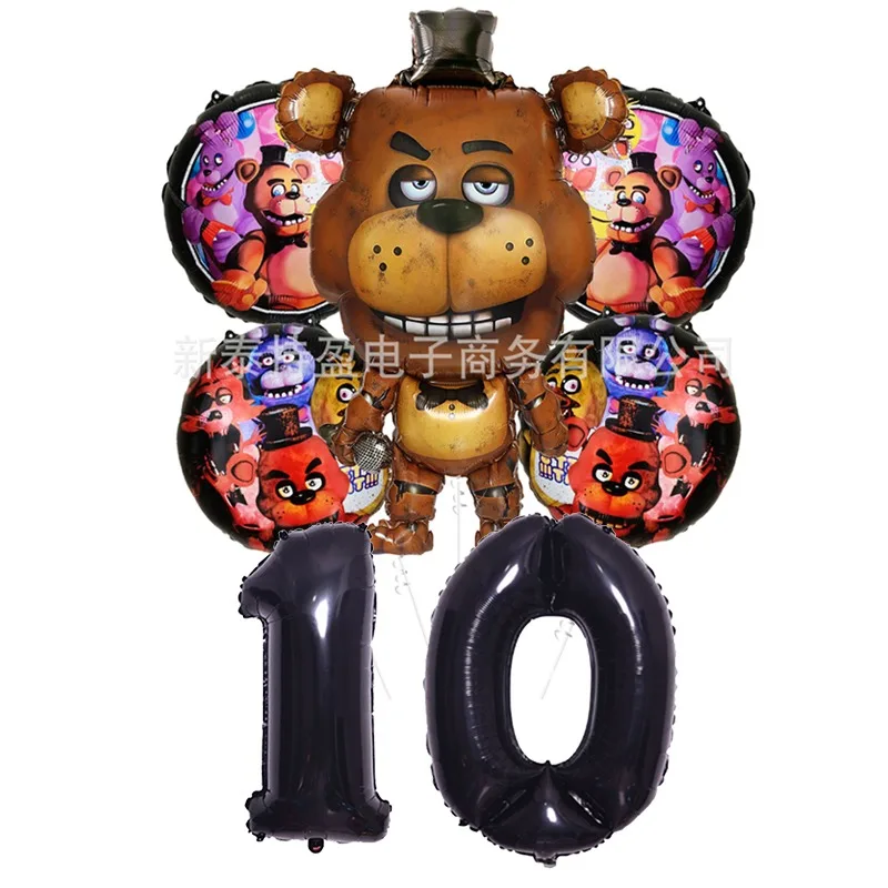 Five Nights At Freddy's Aluminiumballons Cartoon Anime FNAF Ballons Spielballon Familie DIY Geburtstagsparty Zubehör Requisiten – Detail 4