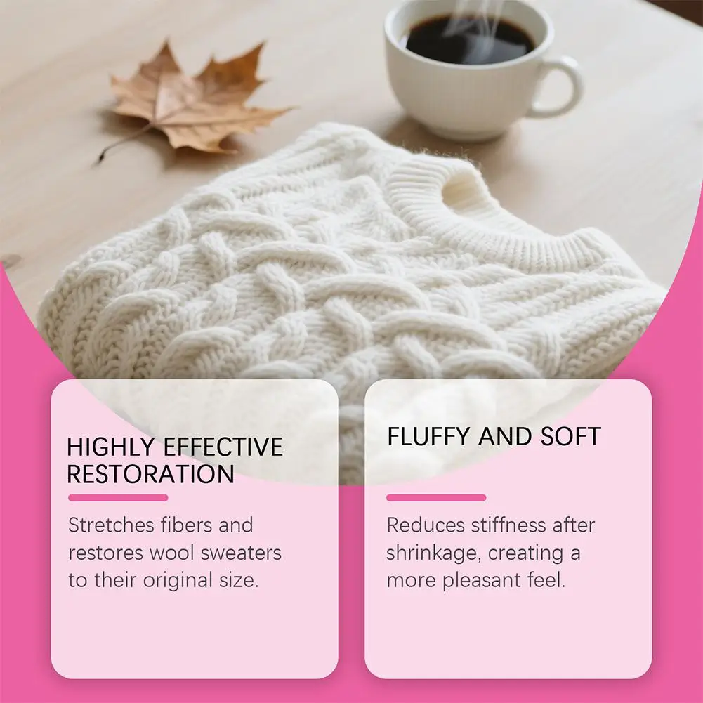 NEW Clothing Shrinkage Reducing Agent Recovery Sweater Fluffy No Damage Clothing Care Agent Sweater Repair Cleaning Agent