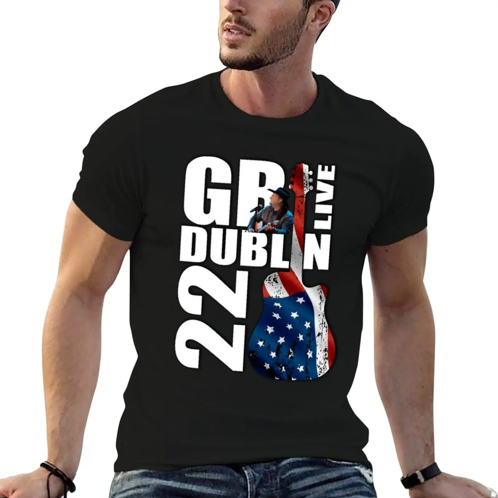 Camiseta Garth Brooks, camiseta informal para hombre, camisetas de marca de lujo de alta calidad