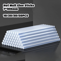 10-50pcs Transparent Hot Melt Glue Stick 7mm *100mm Strong Visco Home DIY Tools for Electric Glue Gun Craft Album Repair