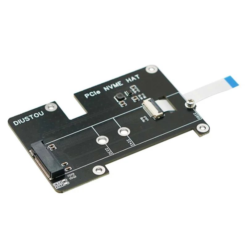 

Адаптер AT82-Pcie к M.2 M Key Плата расширения Nvme для Raspberry Pi 5 2230 2242 2280 M.2 M Key Nvme SSD Поддержка PCIE Gen2