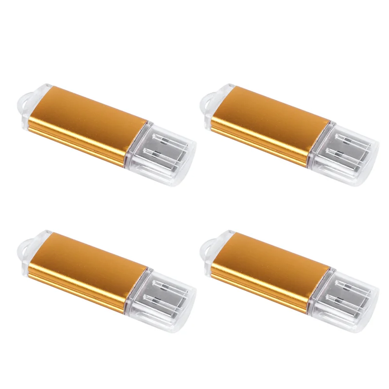 CABE-4X USB Memory Stick Flash Pen Drive U Disk For PS3 PS4 PC TV Color:Golden Capacity:64MB view 5