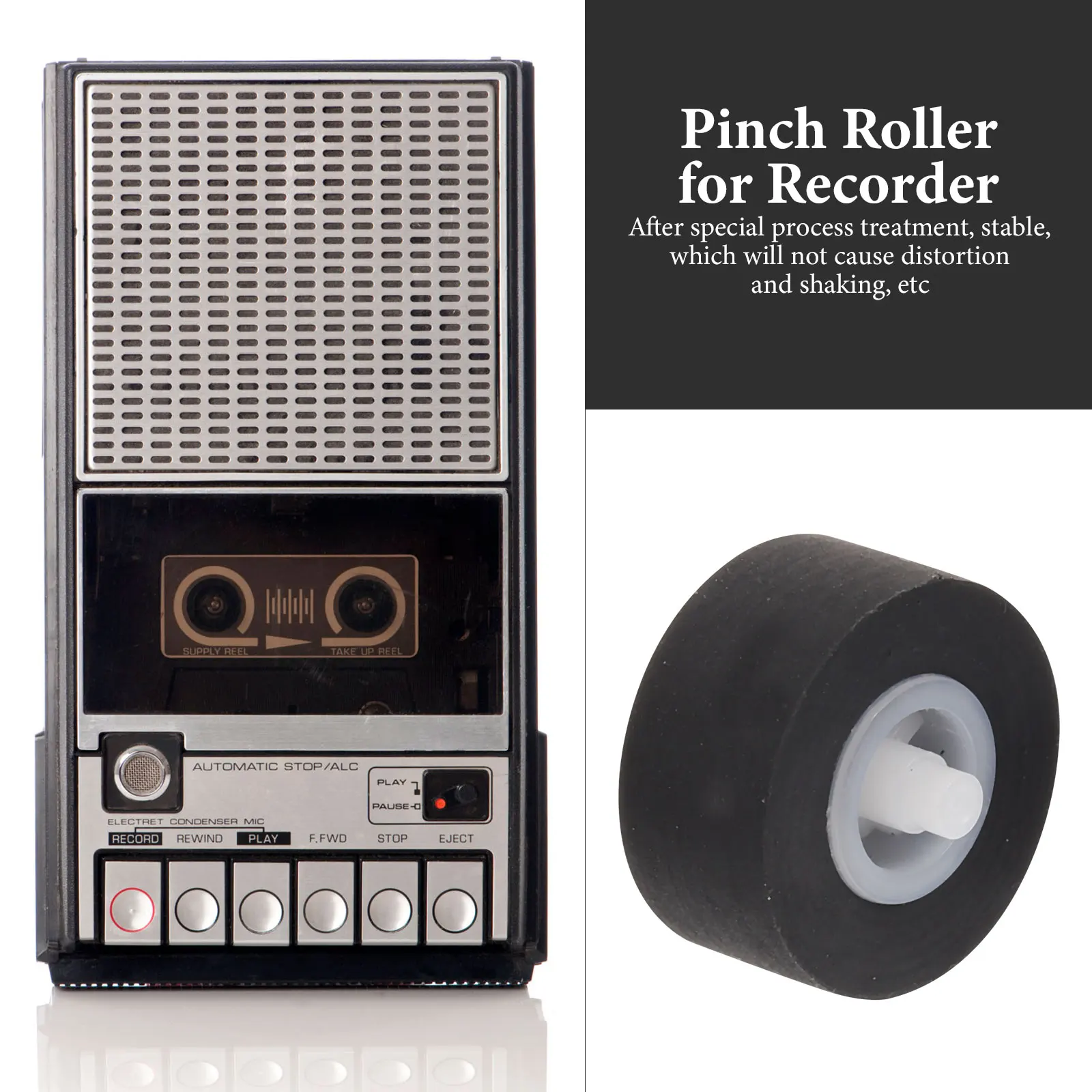

Radio Tape Guide Pulley Audio Recorder Bearing Cassette Pinch Roller Wheel Replacements