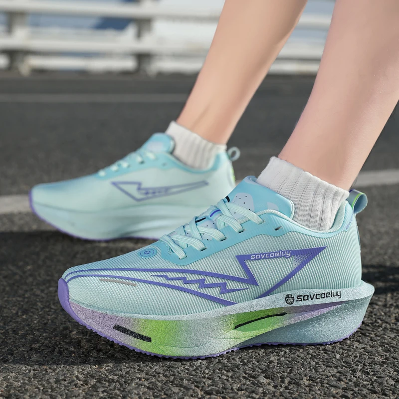 Men Running Shoes Breathable Non-slip Outdoor Sports Tennis for Women's Casual Sneakers Marathon Jogging Walking Flat Shoes image 4