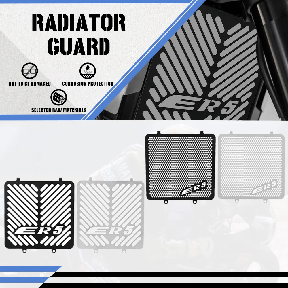 

Motorcycle Accessory FOR Kawasaki ER-5 ER5 ER er 5 1997-2006 2005 2004 2003 2002 2001 2000 Radiator Grille Guard Protector Cover
