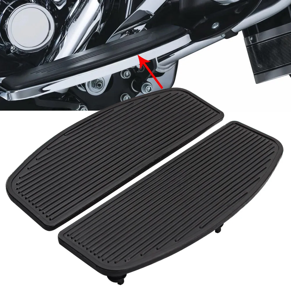 Motorcycle Front Rubber Rider Insert Floorboard Footboards Foot peg Footrest Pad For Harley Touring FLHTC FLHTCUI FLHTCU 1986-Up