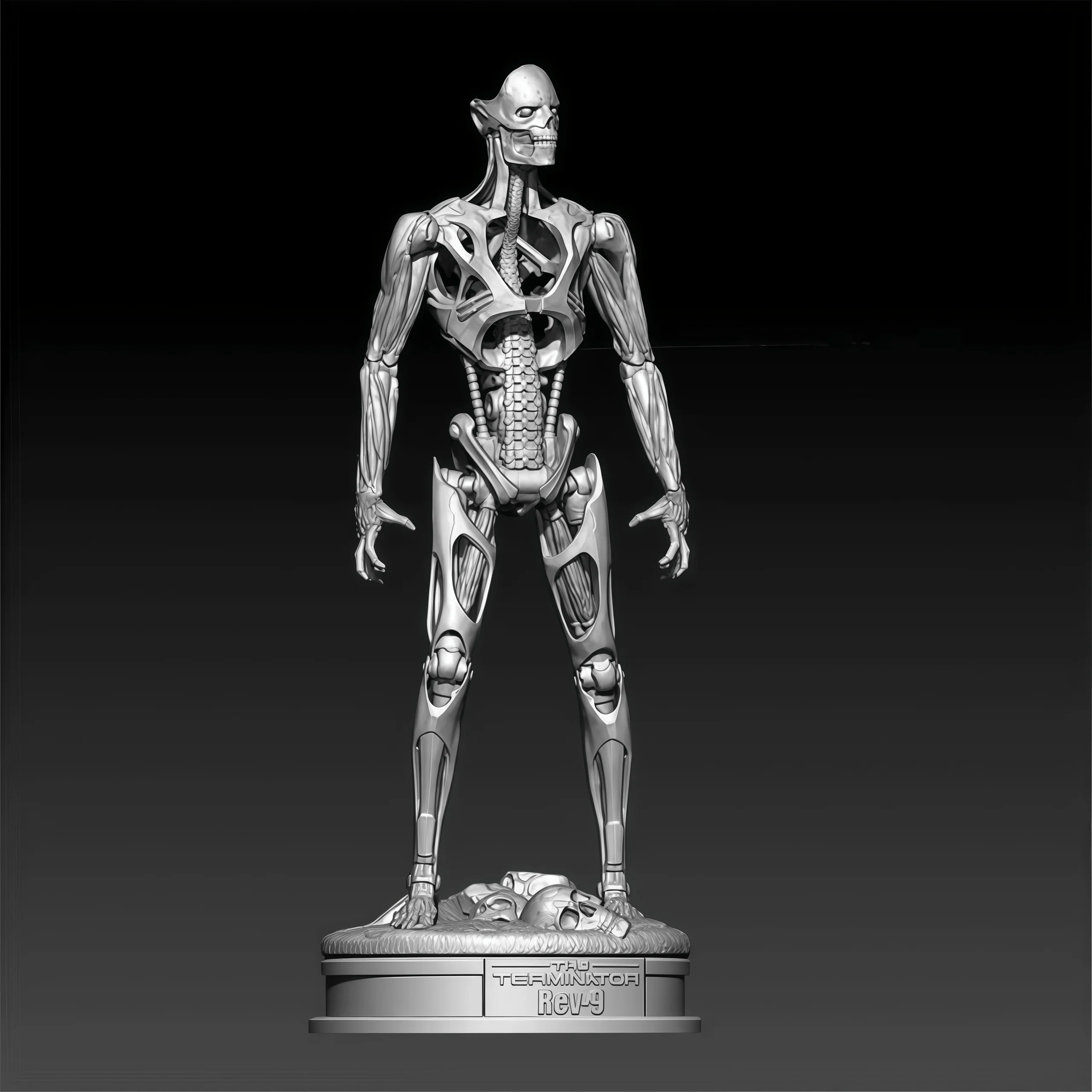 

Комплект литьевой модели из смолы 1/24, GK, статуя из смолы Rev-9, неокрашенная игрушечная модель