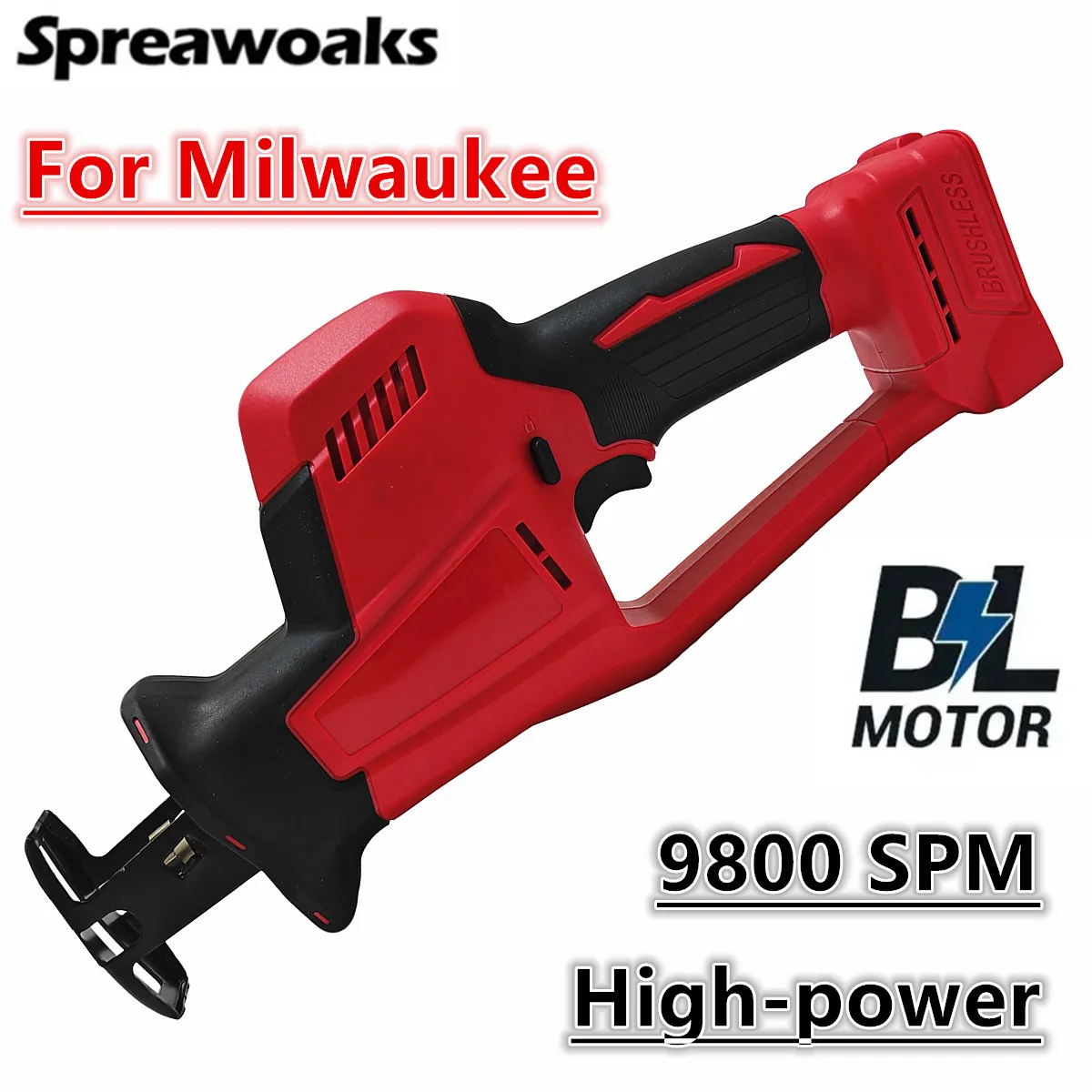 

Brushless Cordless Reciprocating Saw Electric Saws Wood Metal PVC Pipe Cutting Power Tools For Milwaukee 18V Battery