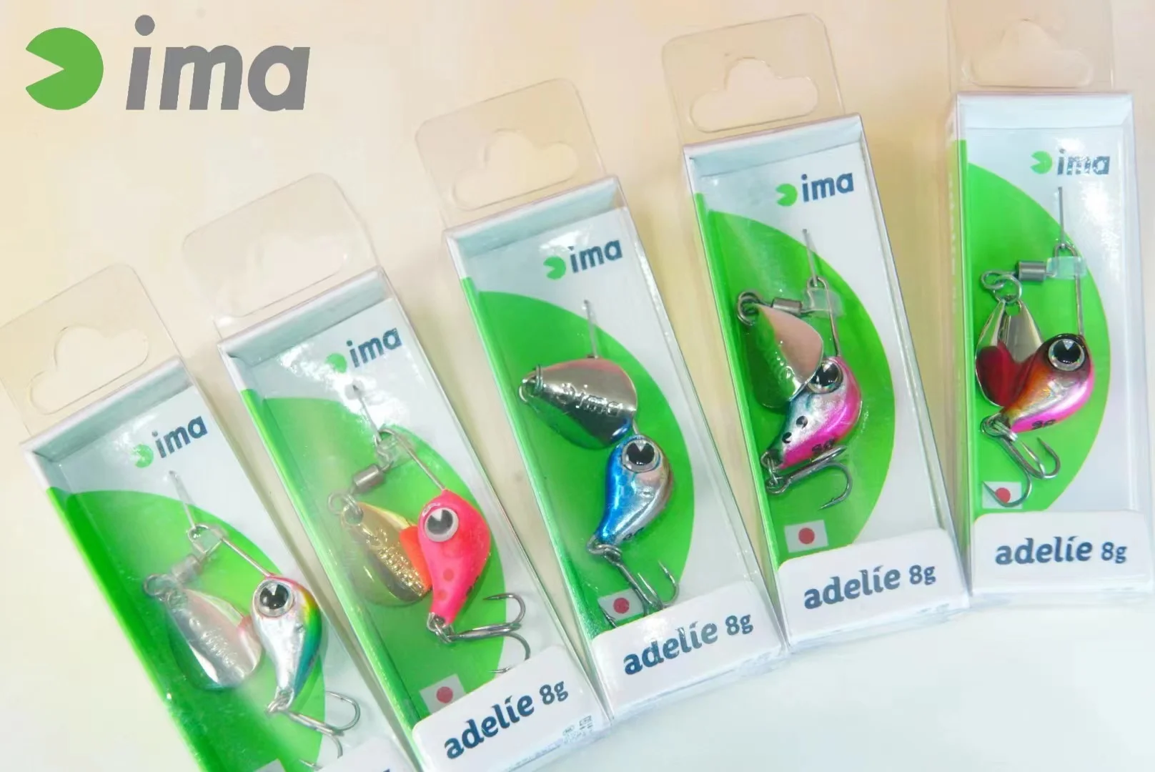 日本輸入-ima-adelie-4g-8g-複合スパンコール、ミニ小型回転メタルルアーストリームベイト