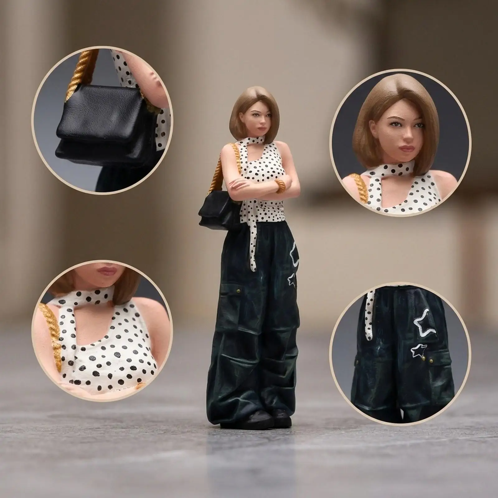 

1/18 Miniature Figure Scene Props Resin Character Models Collectible Figure Diorama