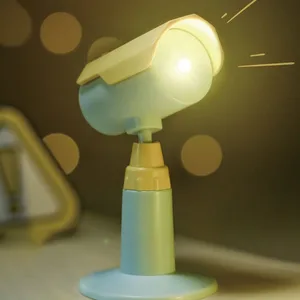 Mini -Kamera -LED -Nachtlicht, universelle rotierende kleine Tischlampe, Umgebungslicht, Augenlampe, Wohnheim -Nachtlampe, vorhandene Ornamente 9 Hauptverkäufe Abajur mit Kamera Spion - №1