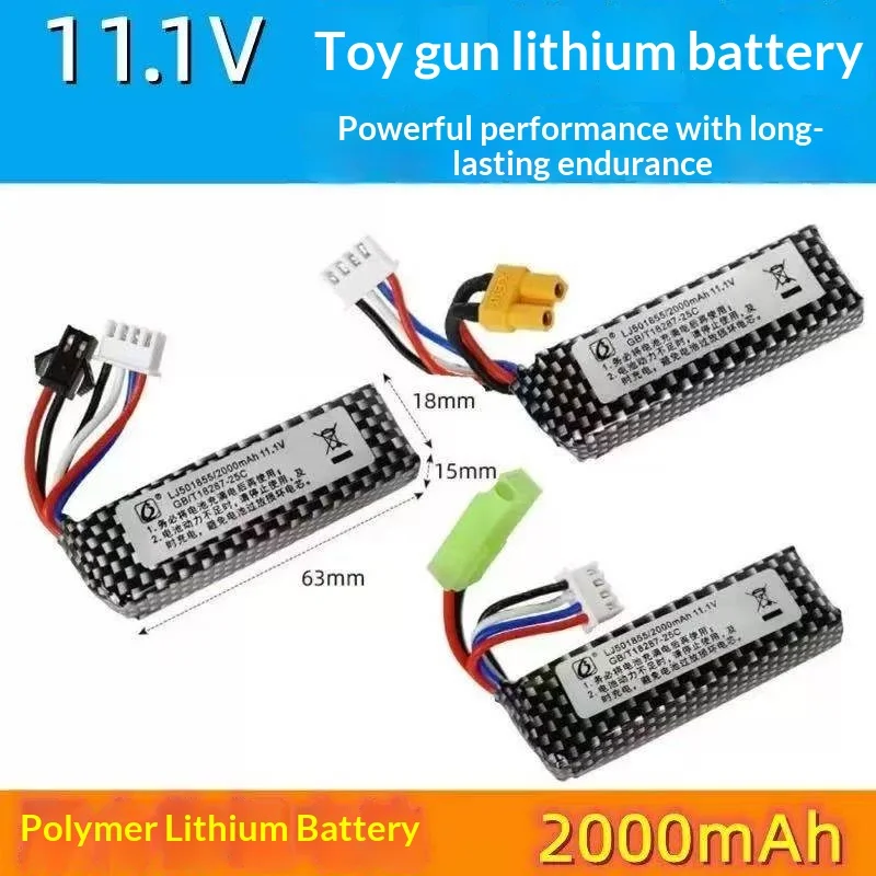 

11.1V LiPo Battery XT30 for Airsoft M4 MP5K 957 - 3S High Discharge for JingJin SLR BoHan Tamiya Electric Gun Parts