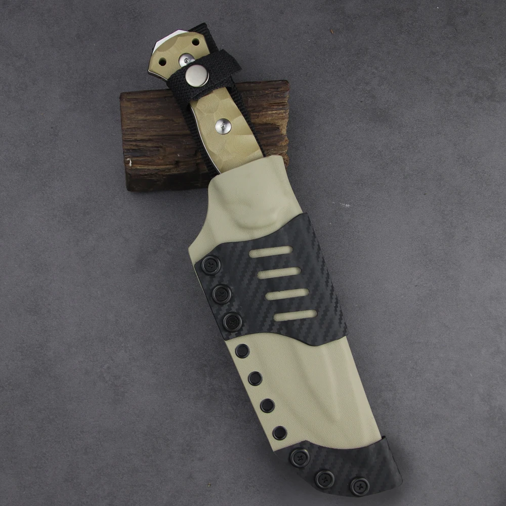 LENGREN Chief cuchillo táctico de hoja fija Drop Point Sleipner Kydex - imagen 4